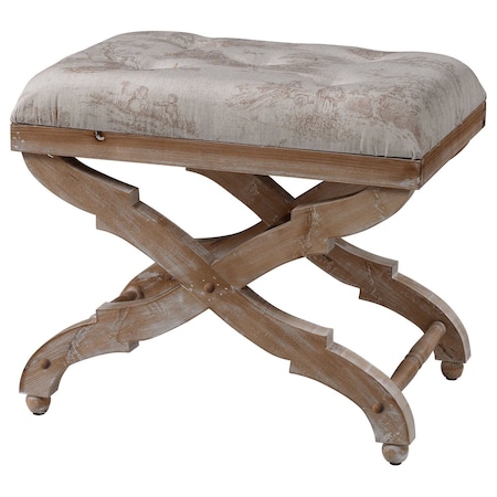 Sterling Industries Ecru 21in. Height McGill Ottoman 6071401